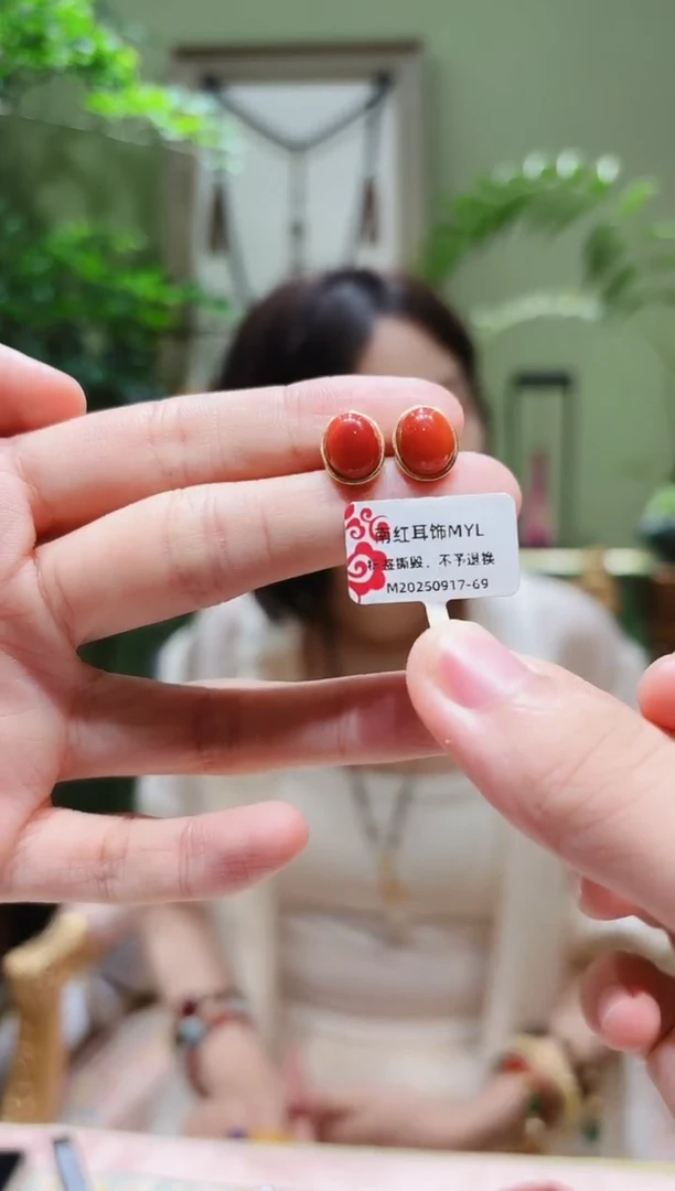 未镶嵌耳饰南红玛瑙南红耳饰MYL0917-69多样性发货