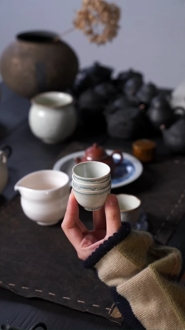 钱*米山雾小杯一组3个