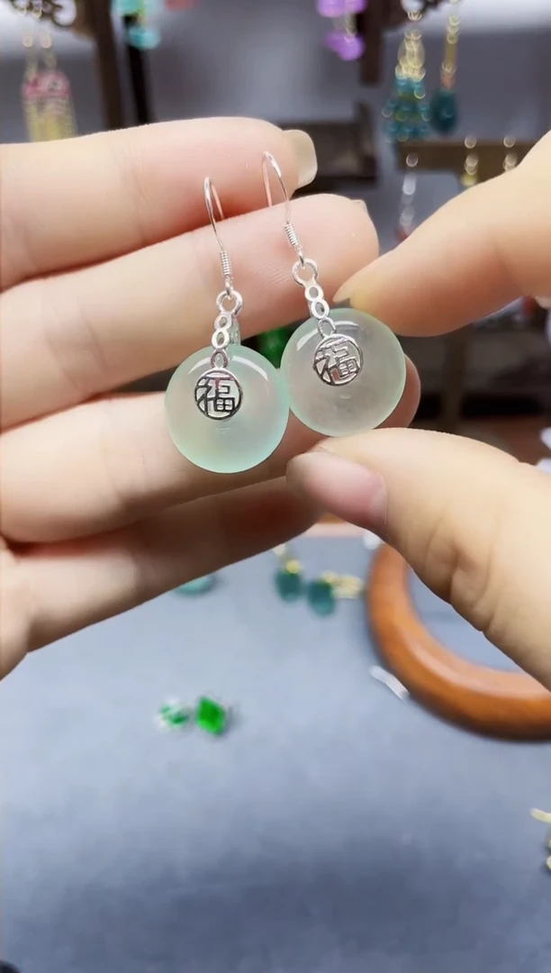 未镶嵌翡翠耳饰400400