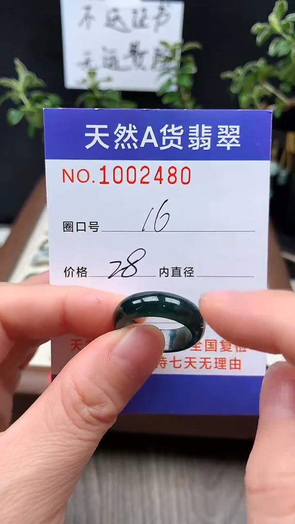 未镶嵌戒指翡翠16#