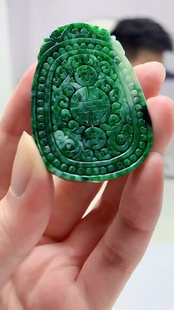 【闪购商品】定制翡翠未镶嵌5028zm-毛货挂件福贝67