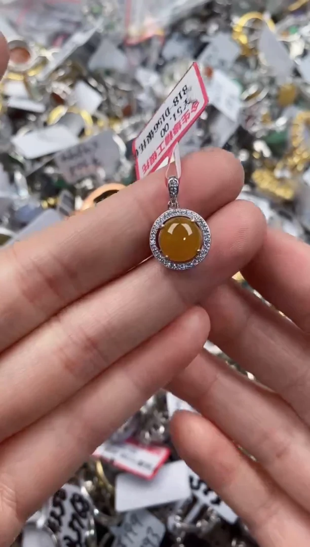 银S925镶嵌戒指翡翠333      7