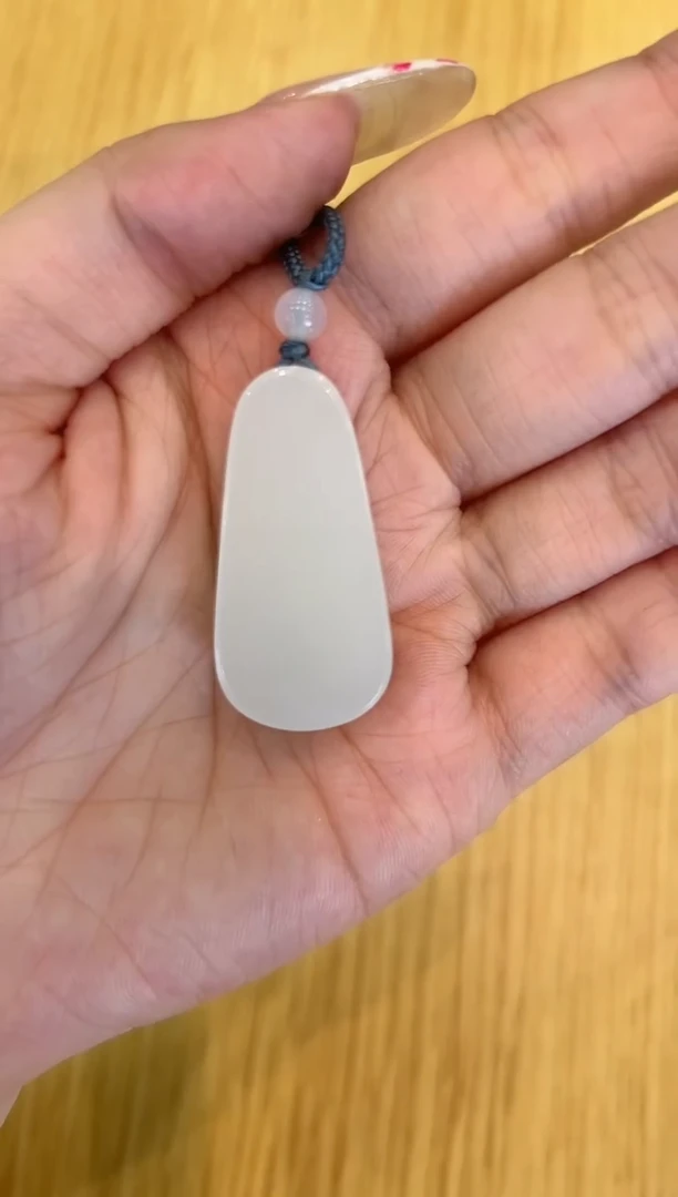 颈饰未镶嵌和田玉水滴无事牌吊坠-593377