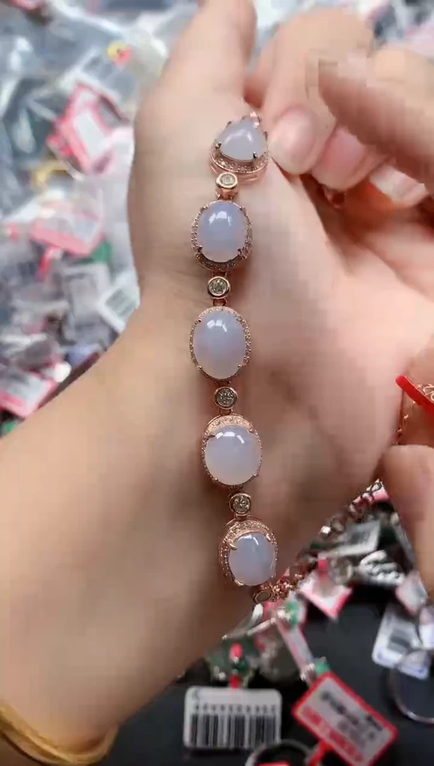 银S925镶嵌戒指翡翠天然A货缅甸翡翠