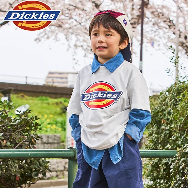 【Dickies】新款大彩标多色夏季纯棉女童T恤休闲时尚透气男童短袖