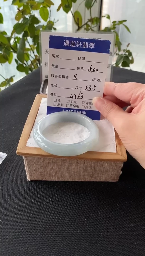 未镶嵌手镯翡翠53.5圈口 G263编码