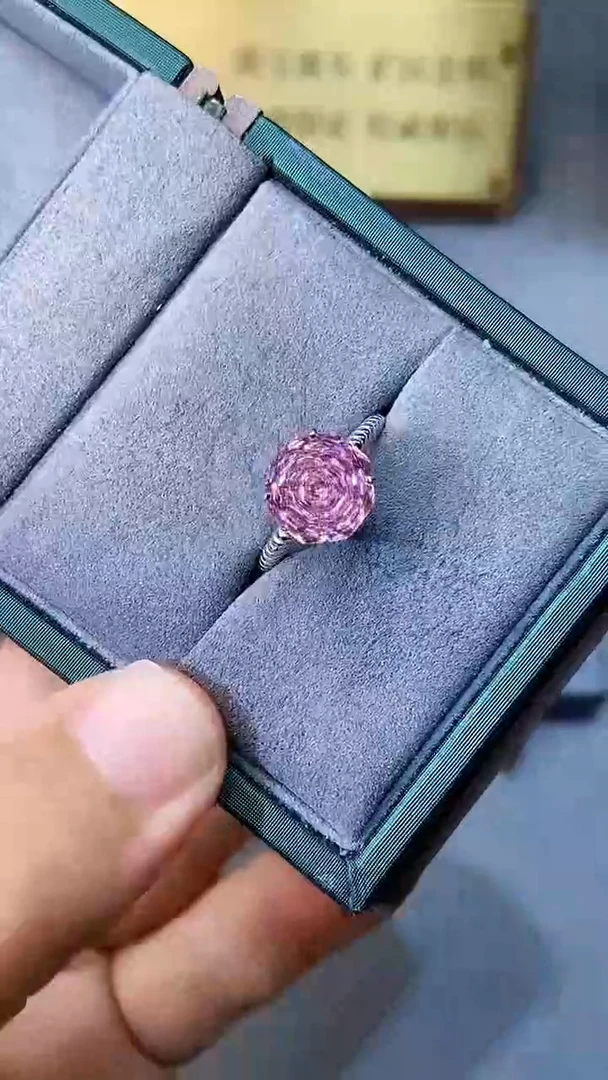 【闪购商品】水晶戒指银S925镶嵌1544