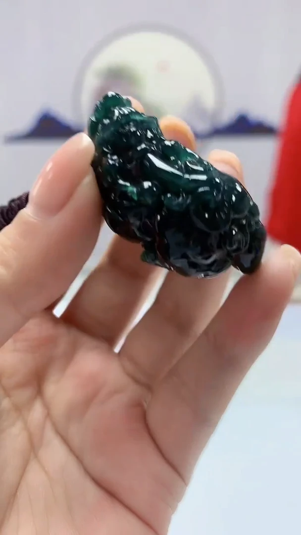 【闪购商品】定制翡翠未镶嵌4902ms-毛货41貔貅