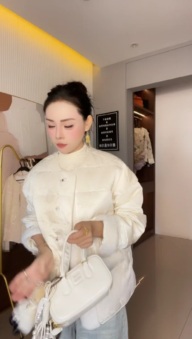 6865 白色外套 M 85-110