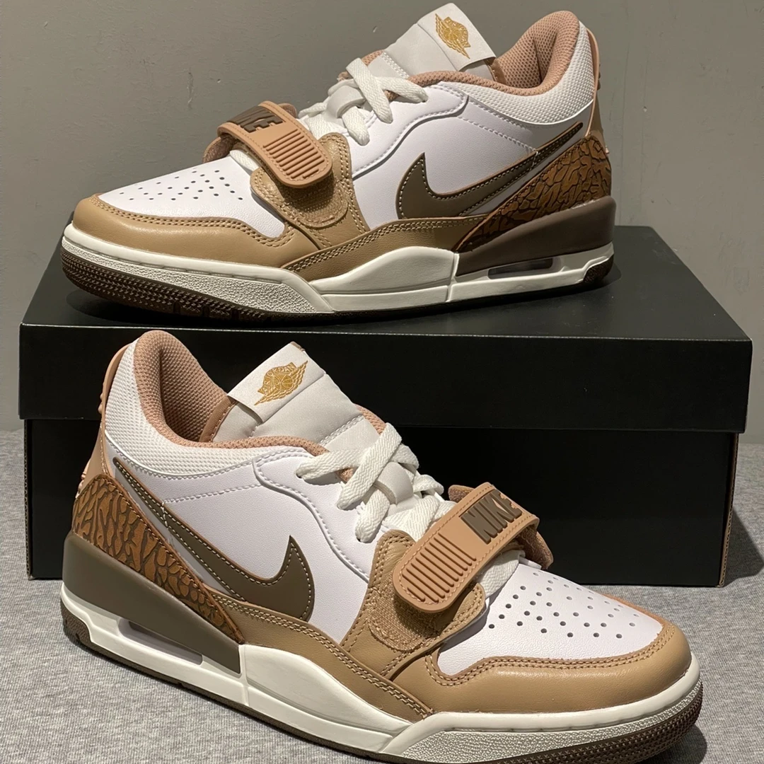 Air Jordan Legacy 312 Low 男款白棕色低帮运动休闲板鞋官方正品