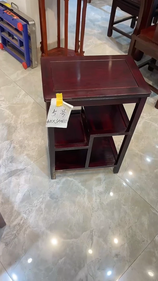 黑酸枝木类成套家具置物架45*30*65