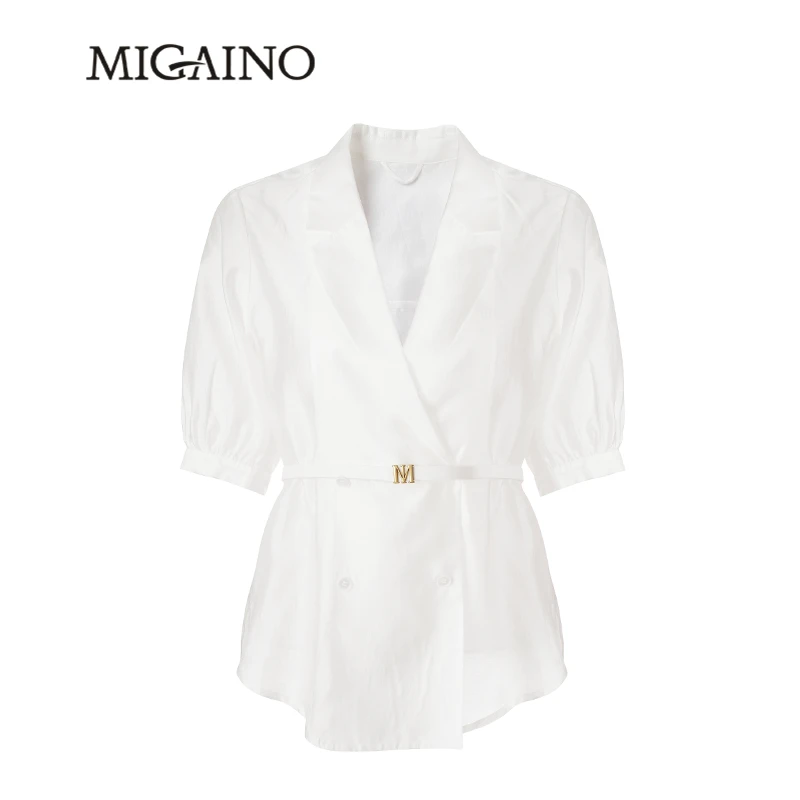 外套女夏季新款通勤简约莱赛尔西服MM22SS030