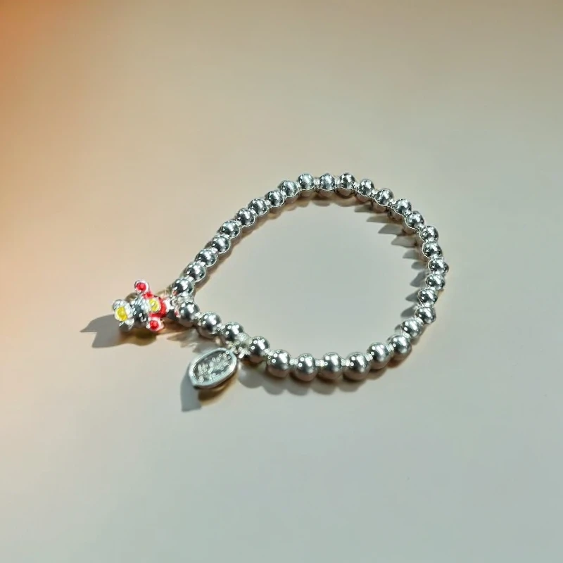 实心精品手饰  时尚简约小财神手链（无礼盒）030