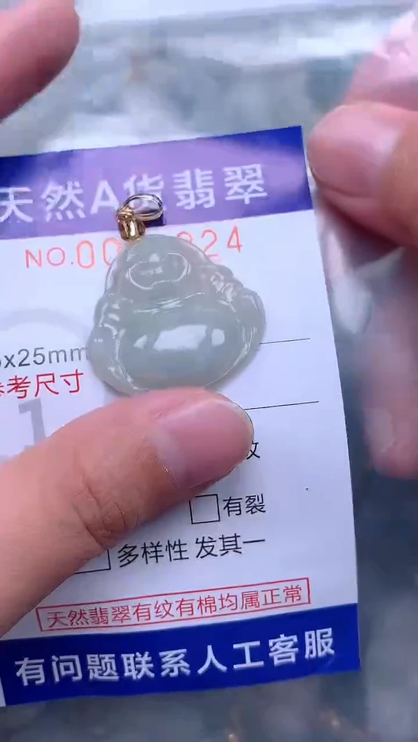 翡翠未镶嵌吊坠(不含链)1