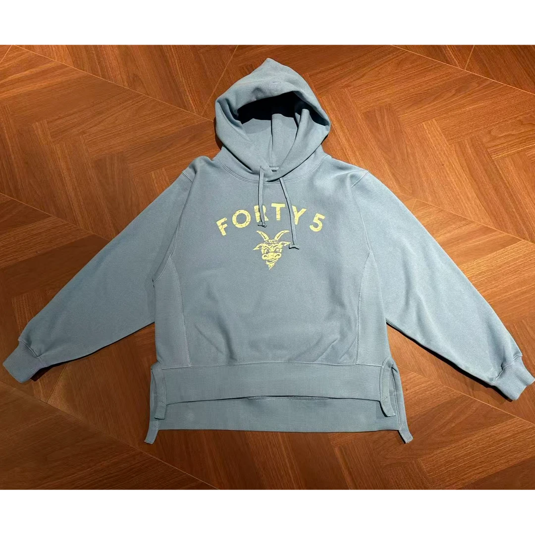 HUAYT 45 男女同款连帽字母套头连帽长袖针织卫衣 YT25346