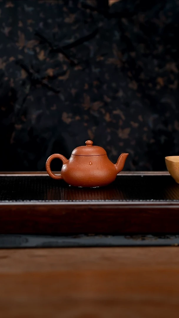 茶壶紫砂120cc黄龙山原矿朱泥君德41