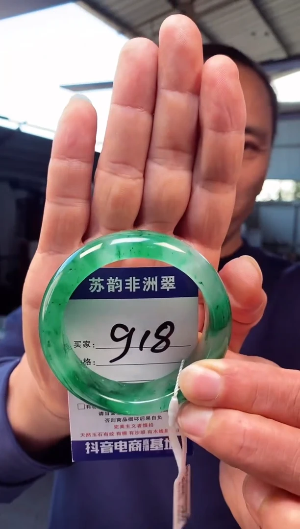 未镶嵌手镯石英质玉（非洲翠）56+