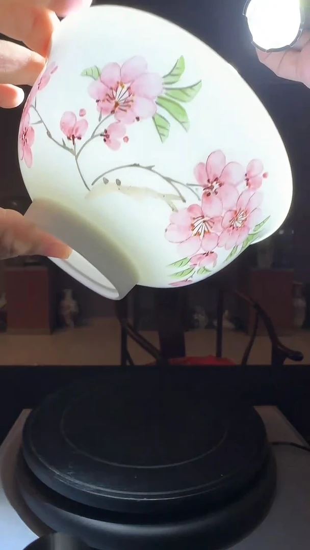 壶水点桃花面碗999