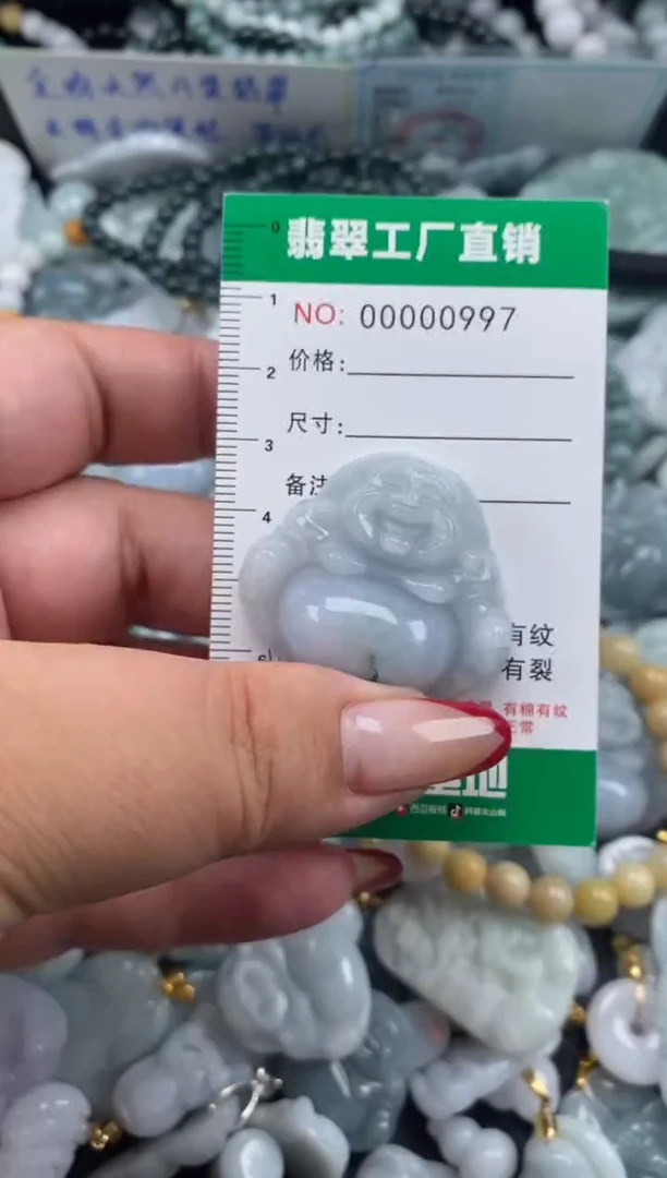 翡翠未镶嵌颈饰天然A货翡翠0997