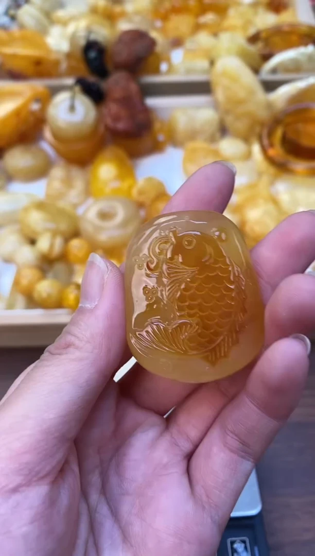 裸石琥珀未镶嵌天然琥珀蜜蜡