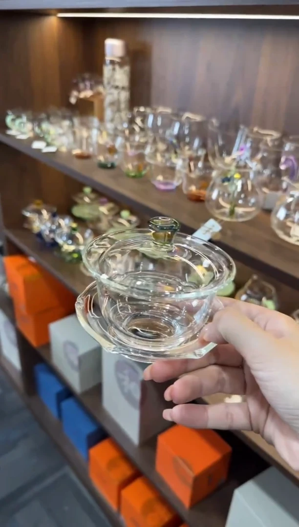 禾器-沁莲盖碗迷翠色