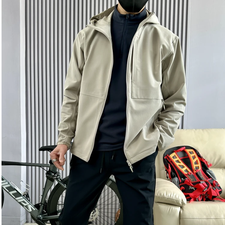 987防风户外休闲衣新款冲锋衣男款全缝热封山系软壳外套透气防水