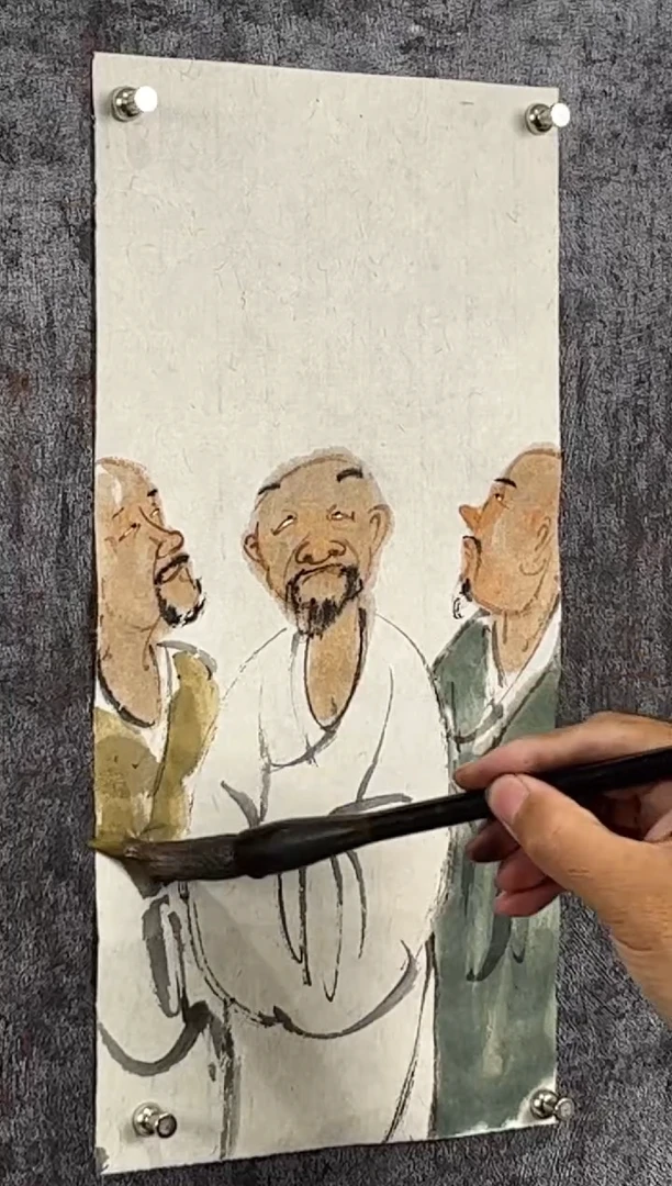 国画人物小品 35*17