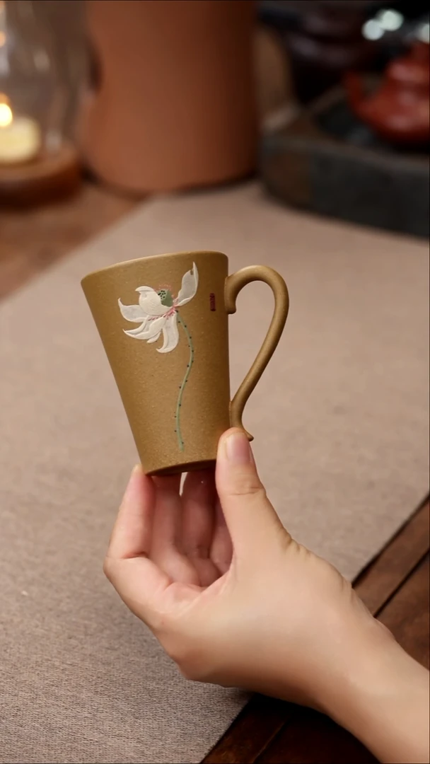 茶壶紫砂荷韵杯
