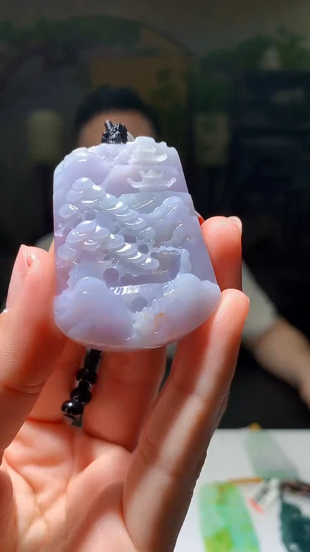 【闪购商品】定制翡翠未镶嵌1019hm-毛货挂件10