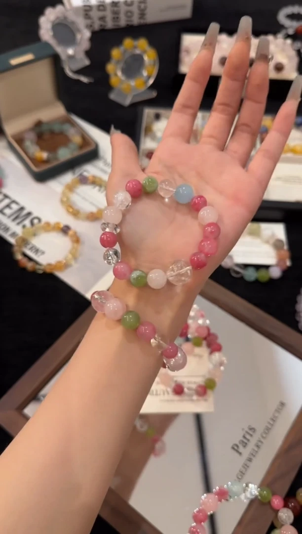 合金手链水晶青提芭乐x2881