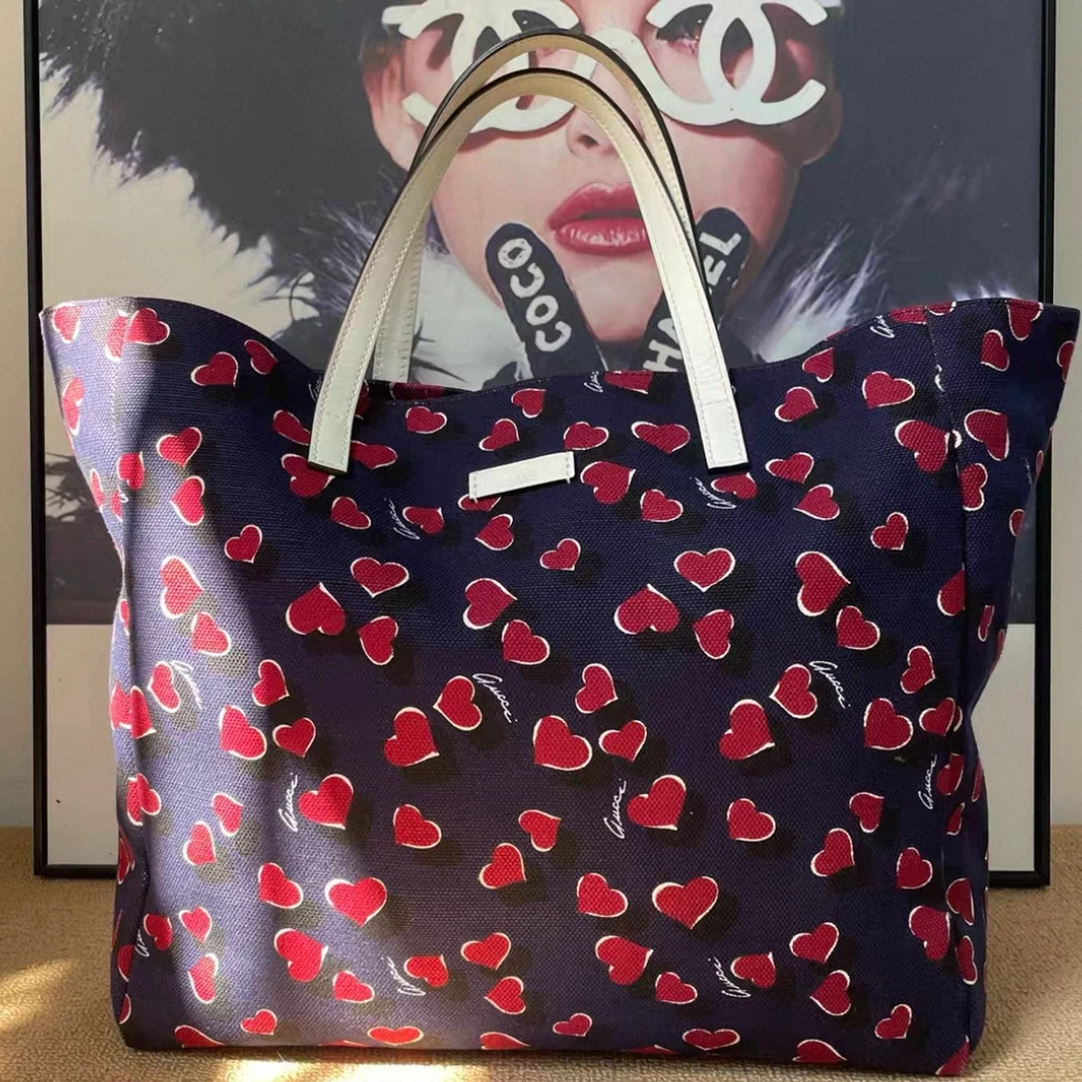 95新 GUCCI/古驰 爱心款 托特包-G6680