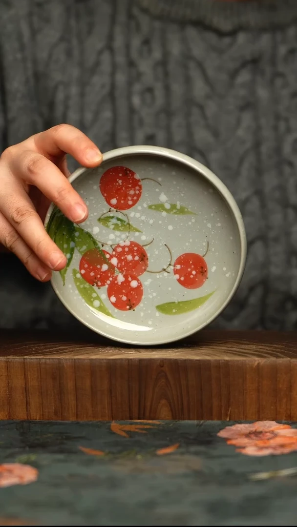 杯釉下彩手工手绘同款陶器