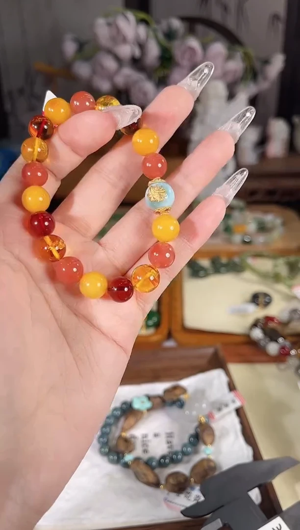 手链蜜蜡未镶嵌多样性发货其一孤品默认微瑕