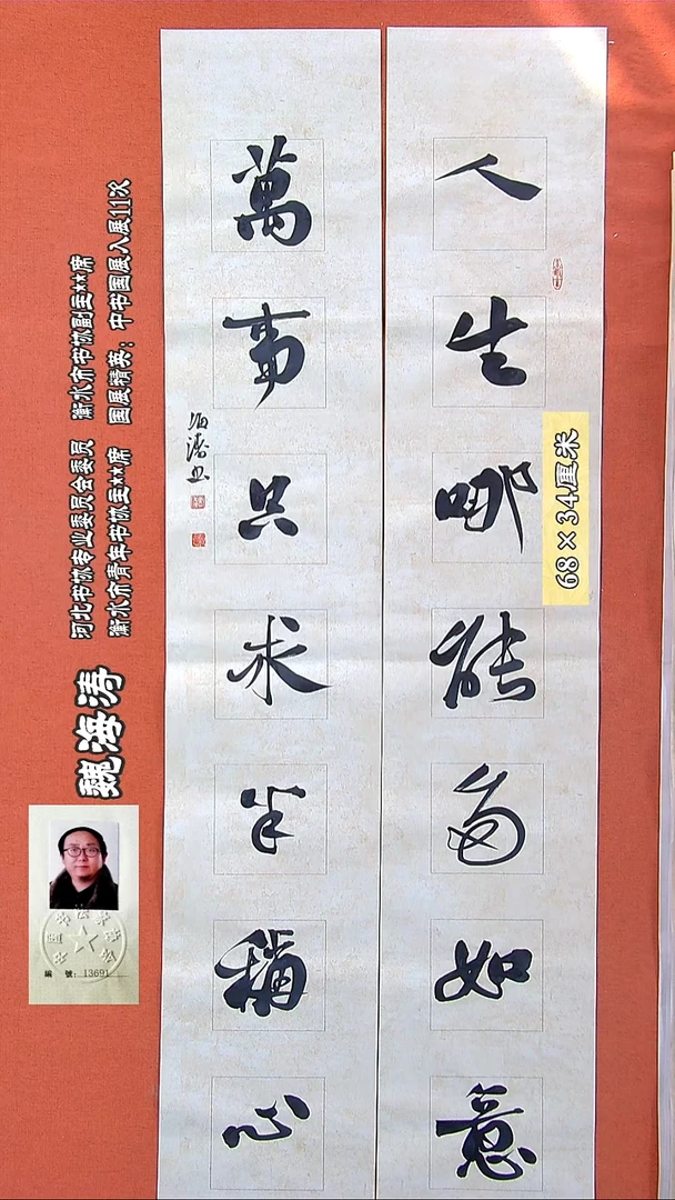 书法166R魏海涛书法作品