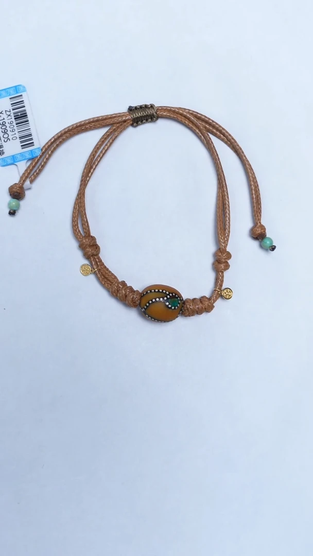 手链琥珀未镶嵌尼泊尔枣珠手绳12mm