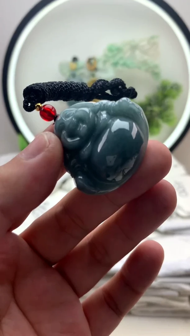 颈饰未镶嵌翡翠佛公1