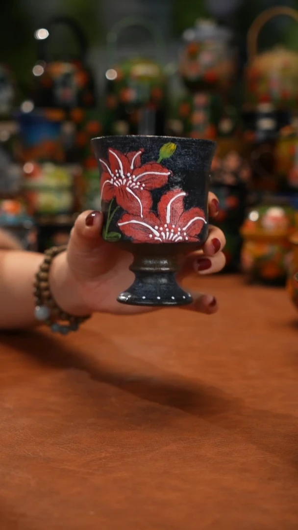 紫砂油画手绘釉下彩