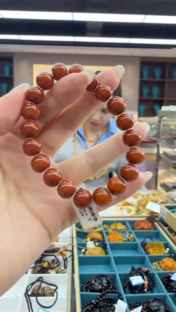 手链琥珀未镶嵌206秒拍号 假一罚三 10mm