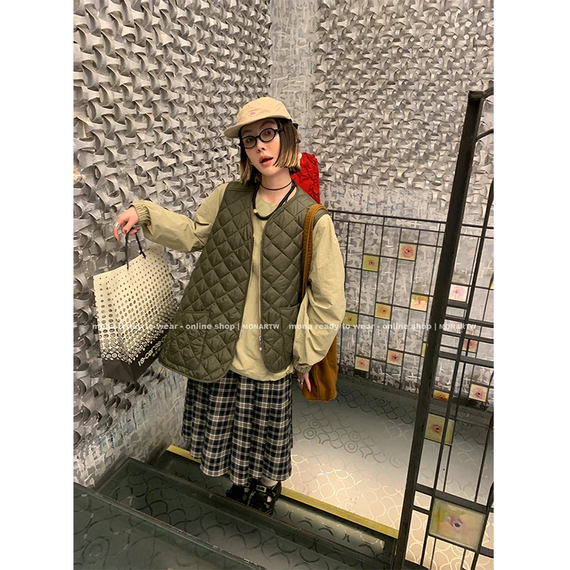 【Mona张绮贤】MONA 不规则设计 宽松马甲女 O124B14500