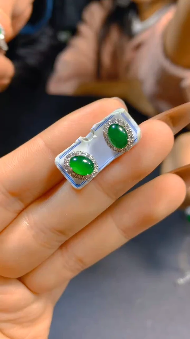 【闪购商品】翡翠耳饰未镶嵌0800073944多样性发一