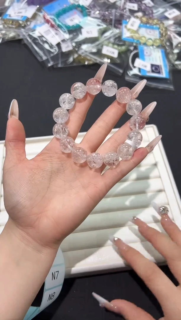 水晶手串未镶嵌5N多样性发其一【1条】默认微瑕