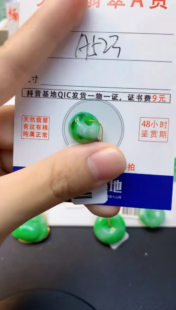 颈饰未镶嵌翡翠天然缅甸A货翡翠百元以上9元证书费自理