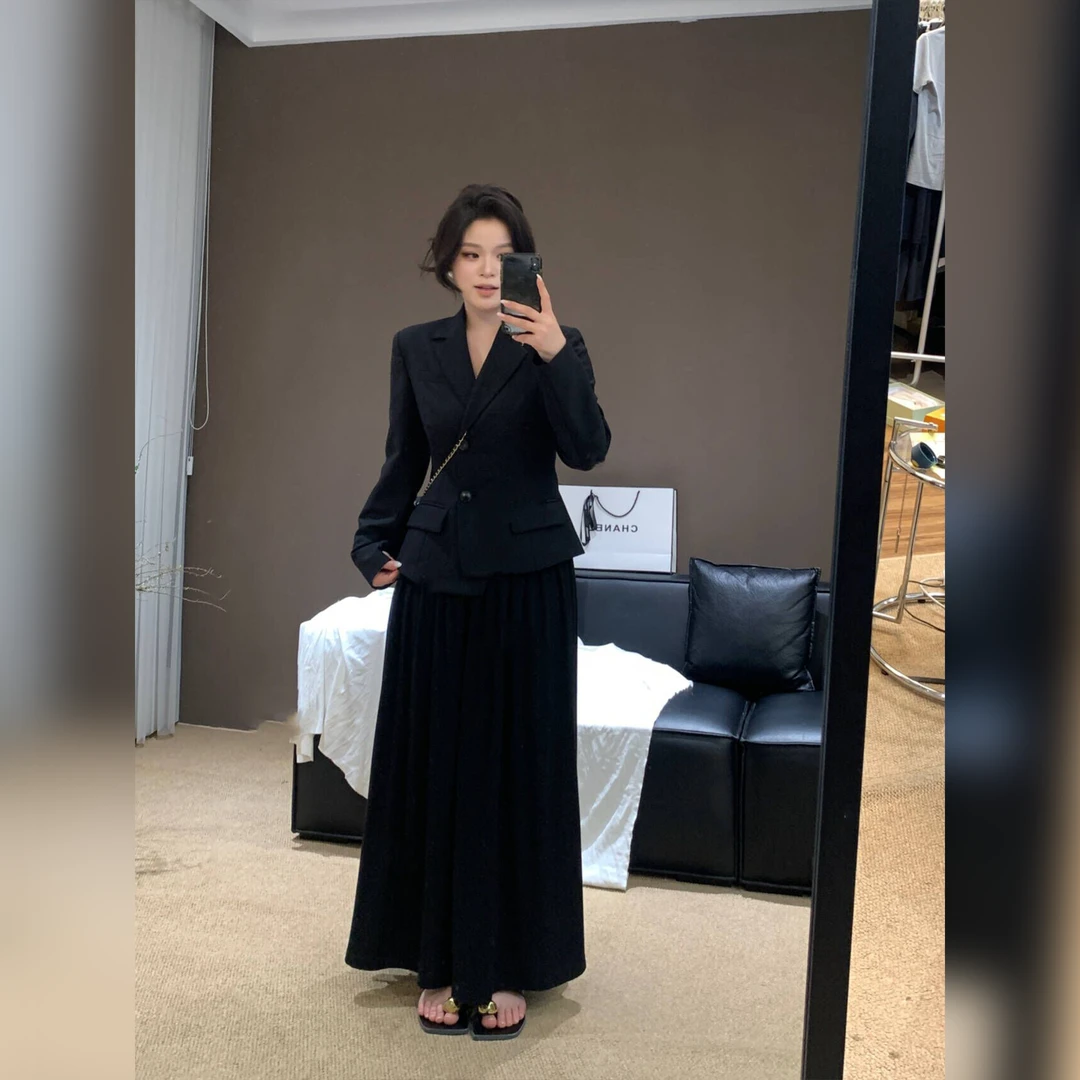 一口苏达 收腰西装 春季新款显瘦百搭休闲气质时尚西装上衣A156