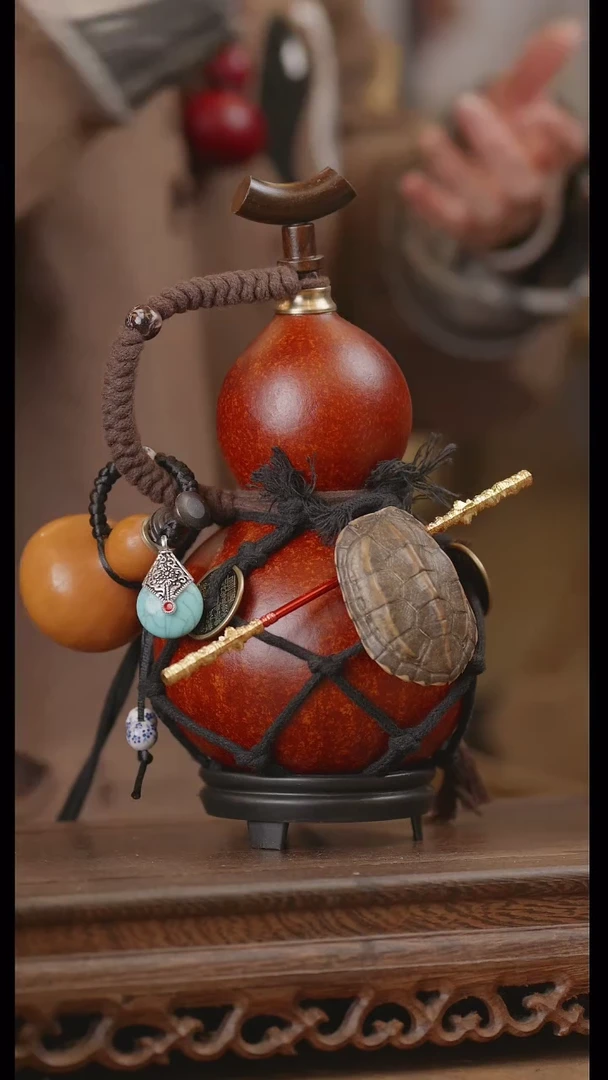 【闪购商品】181号精品天然大漆工艺防渗内胆酒葫芦~