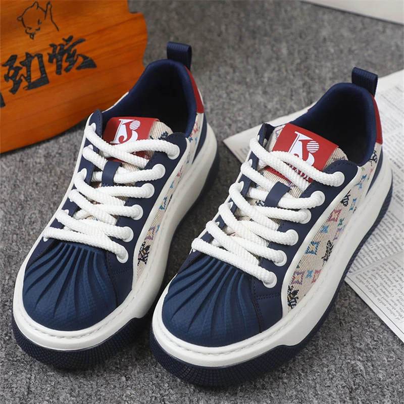 酷迈劲炫潮牌时尚休闲百搭潮鞋厚底舒适舒适透气软底贝壳头老爹鞋