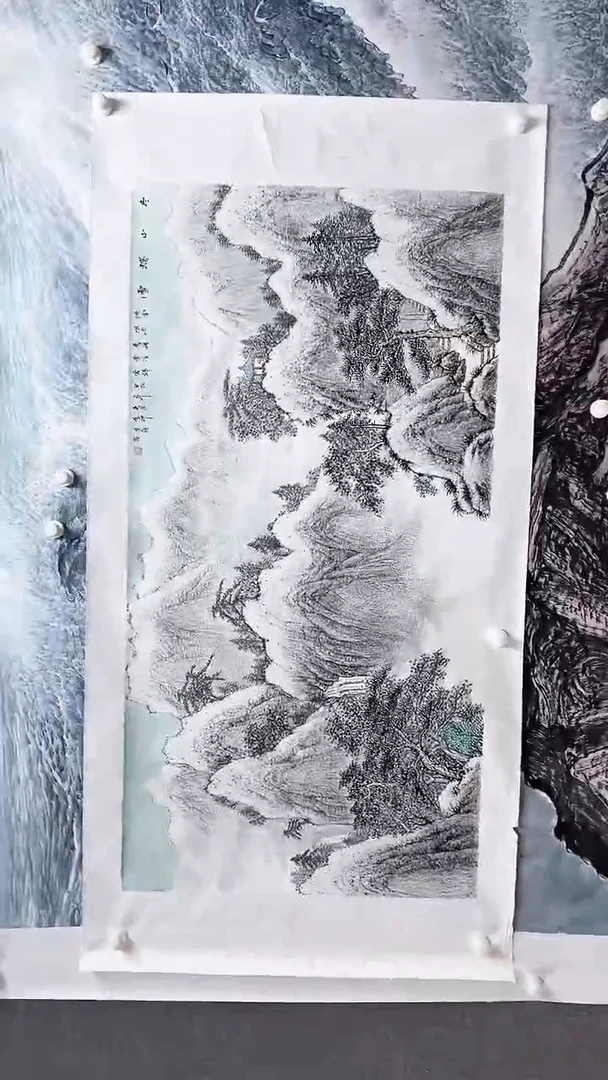 国画李自龙作品书画报臻选C814