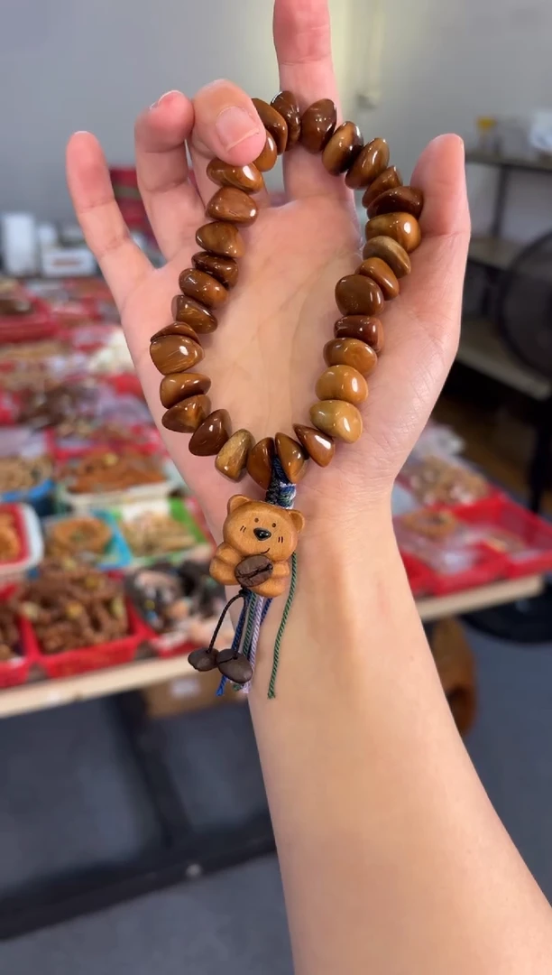 吊坠菩提根/象牙果库克随形【巧克力豆】