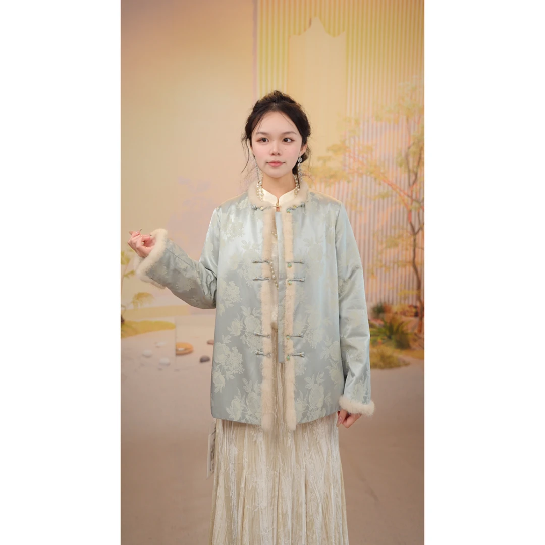 新中式国风改良女气质新版加厚外套2025D2125炸炸蒂莎仓