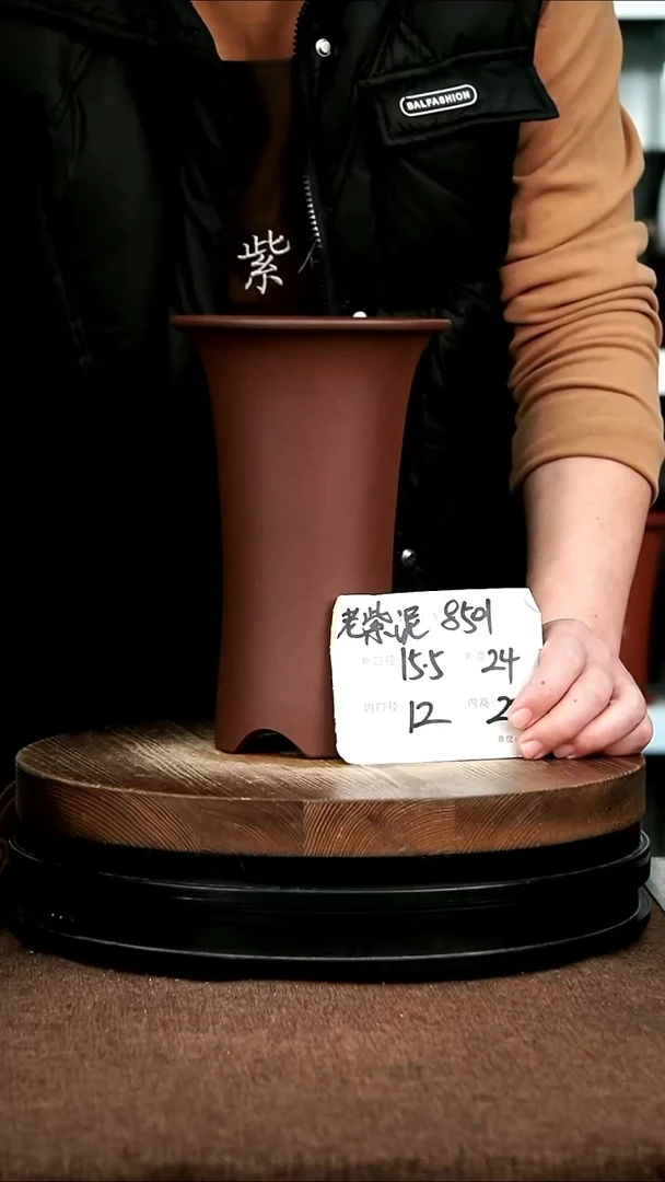 紫砂花盆花卉园艺8501