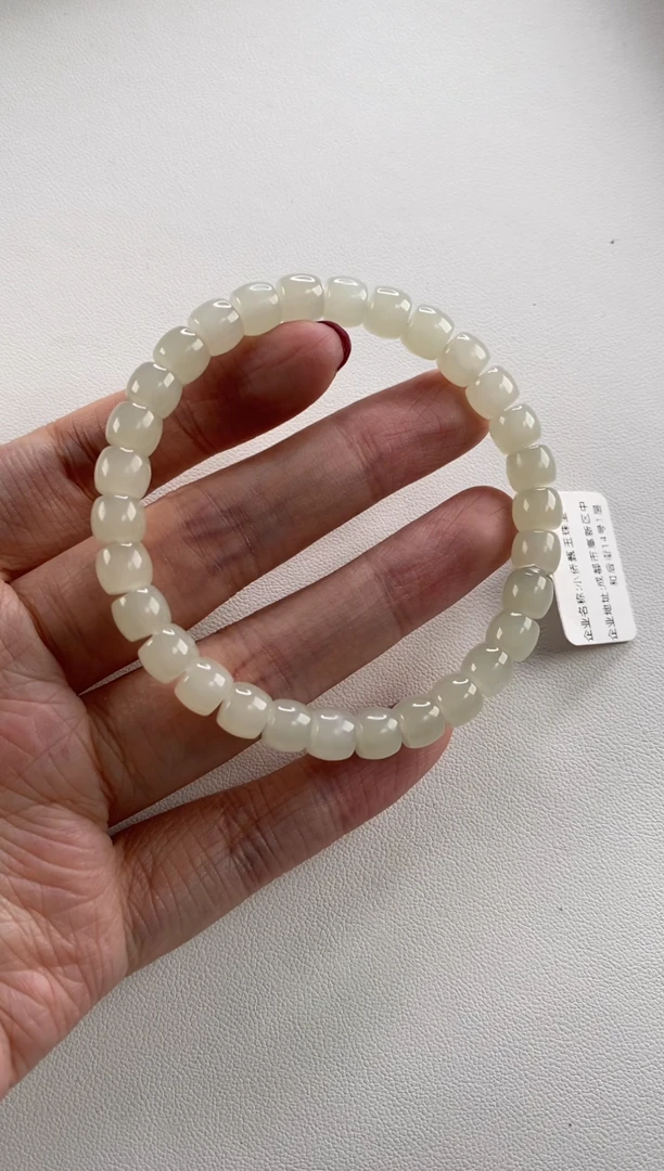 未镶嵌手串和田玉直切手串